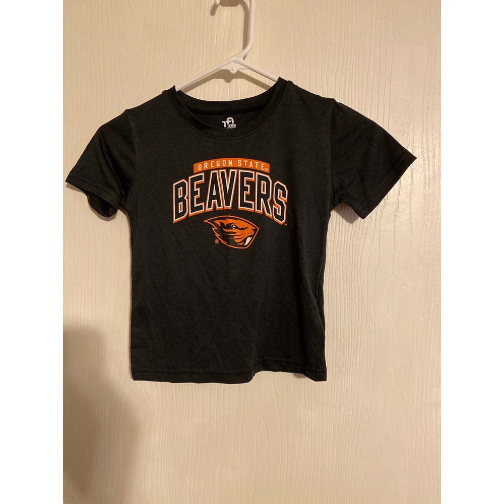 Team Athletics Oregon State Beavers Kids T-Shirt Black 4T NCAA Graphic Tee
0439